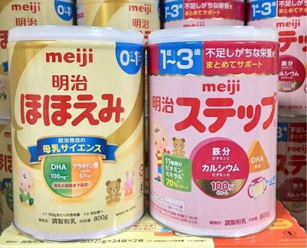 Sữa Meiji số 0 và số 9