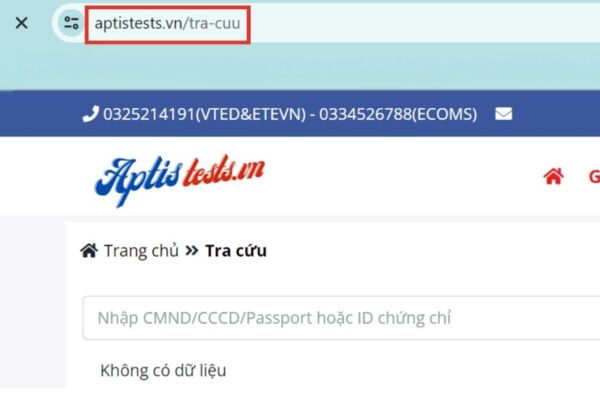 Tra cứu thông qua hệ thống online