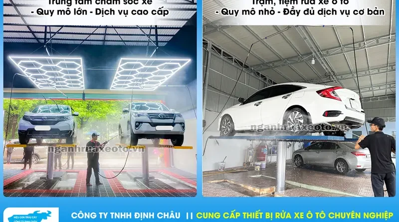 chi phí mở tiệm rửa xe ô tô