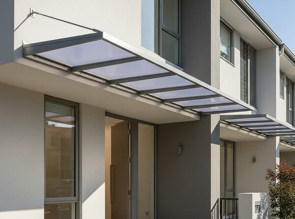 Các ứng dụng mái hiên phổ biến dùng tấm polycarbonate
