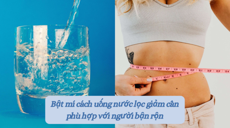 Bật mí cách uống nước lọc giảm cân phù hợp với người bận rộn