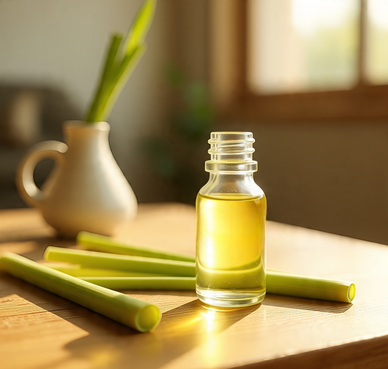 Tinh dầu sả đuổi muỗi nhờ mùi hương tự nhiên và tác động sinh lý, bảo vệ không gian sống