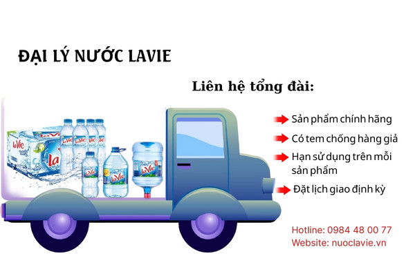 Dịch vụ giao nước khoáng Lavie nhanh chóng, uy tín, đảm bảo nước sạch và tinh khiết